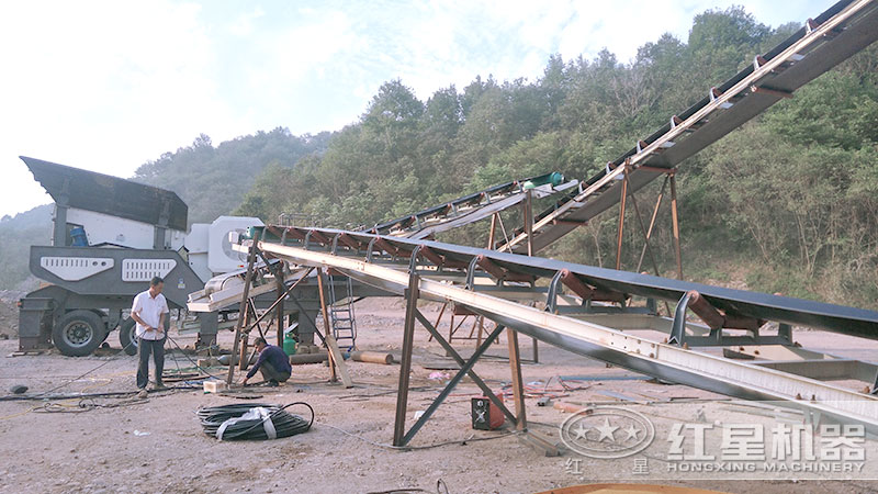 移動粉碎機(jī)油電兩用，作業(yè)效率高