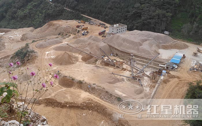 機(jī)制砂廠俯瞰圖 機(jī)制砂廠俯瞰圖