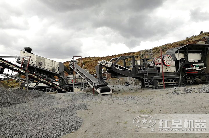 玄武巖移動碎石加工生產線 玄武巖移動碎石加工生產線